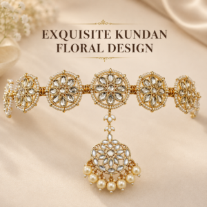 Indian Matha Patti & Maang Tikka |Kundan Bridal Headband |  Hair Jewelry | Wedding Gift for Her