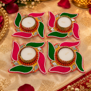 Handcrafted Swastik Tealight Candle Holders