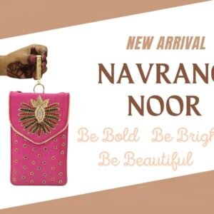 Zari Handwork Silk Mobile Crossbody Bag for any occasion: Indian Accessory
