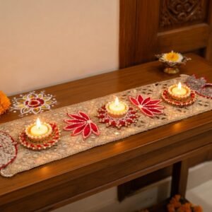 Handmade Traditional Festive Table Runner/Decor | Home Decor and Gifting