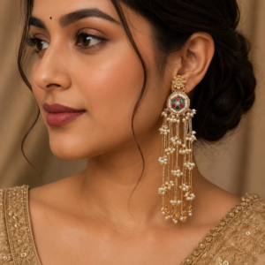 Kashmiri Ghungroo Jhumkas/Earrings, Lightweight Statement Jewelry